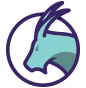 capricorn zodiac sign circular icon